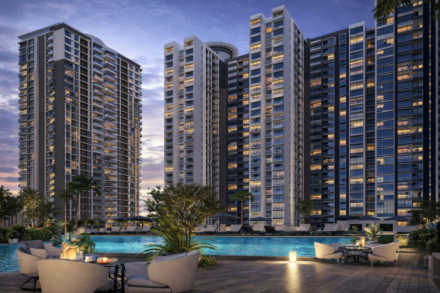 Premium outdoor sitting area